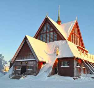 Kiruna Kyrka vinter